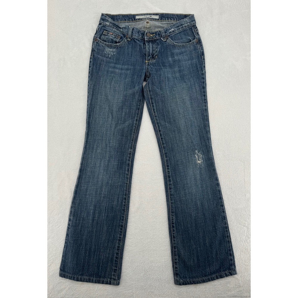 Joe's Jeans Womens 27 Medium Wash Flare Leg Distressed Denim Jeans - Picture 1 of 8